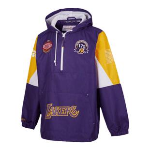 Mitchell&Ness卫衣湖人猛龙美式潮流防风户外运动连帽外套男女MN