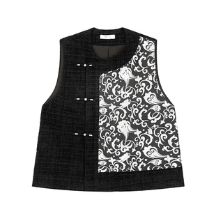 织造司[簪银河]原创新中式云纹织银无袖马甲吉羊止止马面裙半身裙