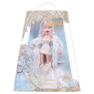 美国Bratz 2025 Holidayz Frosty Nightz Cloe贝兹娃娃白色公主女