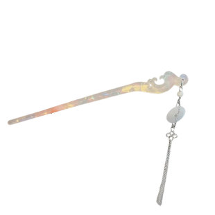 白鹿同款发簪女古风温柔国风流苏步摇天青冻簪子发钗旗袍汉服配饰