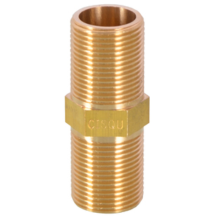 4分对丝双外丝通丝外牙加长延长活接头直接管古双内丝配件铜接头