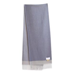 AiurtRuutti意式年轻新贵情侣款 男女窄版纯山羊绒水波纹围巾披肩