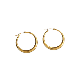 WEARRING 2026秋冬新款潮大圈圈耳环女几何月牙形欧美ins潮流耳圈