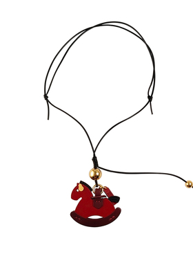 【马年限定】盐岛葫芦耳钉小红马挂件包包挂饰红色本命年长项链