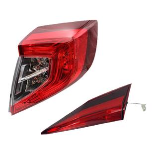 适用于本田十代思域后尾灯大灯照明灯思域改装熏黑流光后尾灯原装