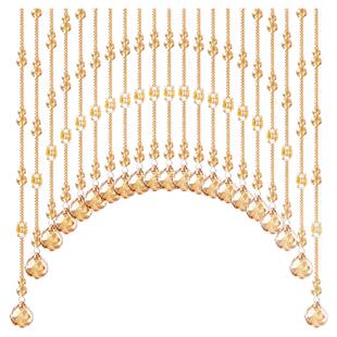 厕所专用水晶珠帘门帘新款葫芦隔断帘玄关卫生间帘子门对门免打孔