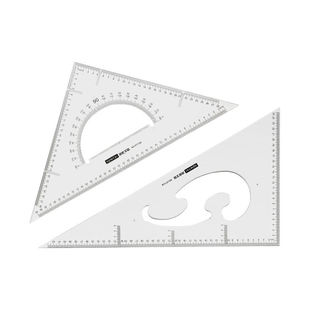 鸿泰多功能木工高精度三角尺圆规套装丁字尺中学生直尺比例尺大号加厚教师用三角板建筑制图工程绘图绘画尺子