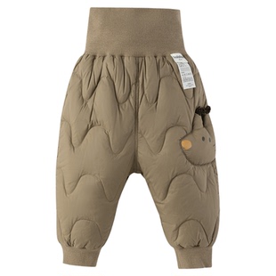 巴拉巴拉宝宝羽绒裤儿童男童婴儿高腰保暖裤子女童冬季长裤童装