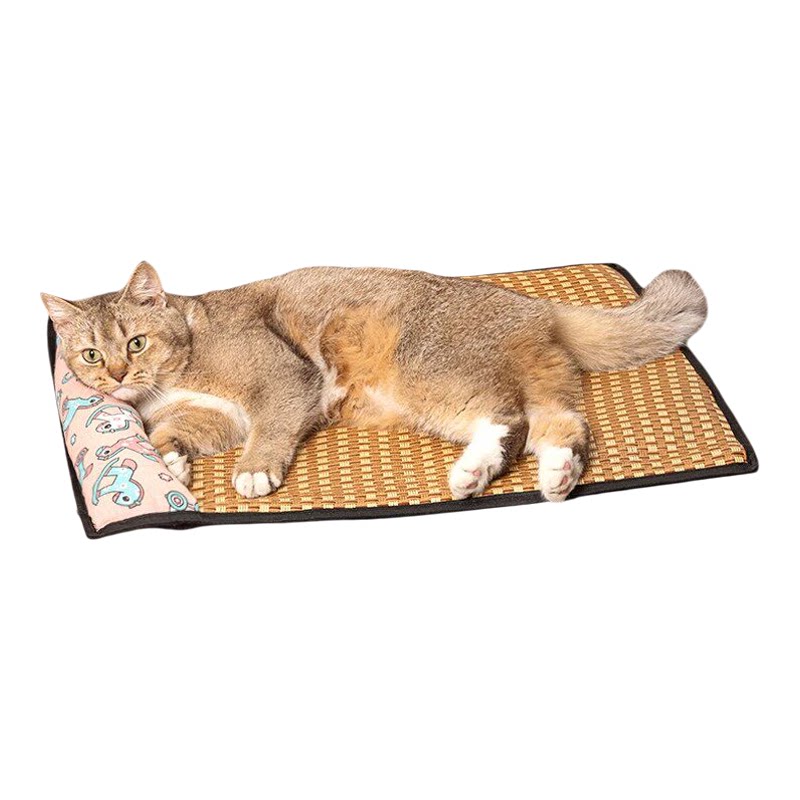 猫窝夏天通用凉席可拆耐抓耐磨洗猫咪夏日沙发狗窝床垫子降温专用