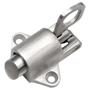 插销门栓不锈钢304自动回弹弹簧工业柜锁门窗飞机电柜门自锁卡扣