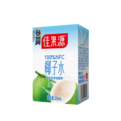 佳果源NFC椰子水200mlx12礼盒装