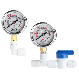 净水器压力表家用测量自来水纯水机水泵前压力检测仪充油防震测试