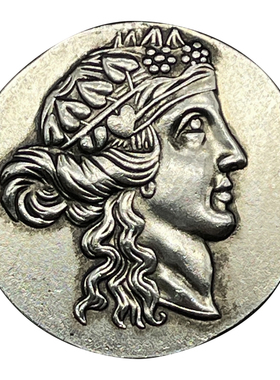 酒神吊坠古希腊神话饰品硬币项链