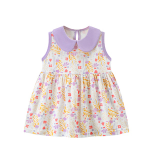 宝宝连衣裙纯棉夏季薄款女童碎花裙婴儿衣服儿童外出夏装公主裙子