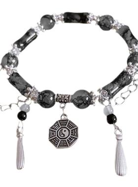 太极八卦新中式竹节国风手链情侣