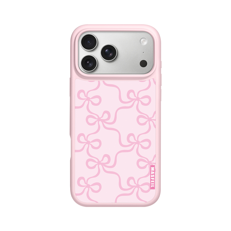 MASFEIL × 粉丝带心语适用iPhone17Promax手机壳新款磁吸So3苹果16Pro全包套ip15液态硅胶高级感13pm网红女