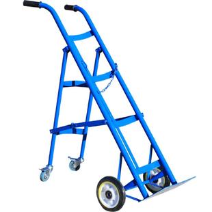 40L氧气瓶推车乙炔瓶手推车氮气瓶两轮液化气瓶车双瓶防倾倒装置