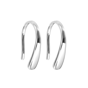 S999纯银水滴耳钉小众设计爆款高级感耳环养耳洞睡觉免摘足银耳饰