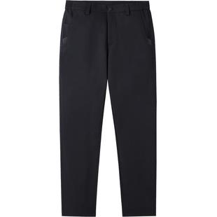 骆驼男装直筒休闲卫裤男士百搭新款秋冬防泼水索罗娜黑色弹力长裤