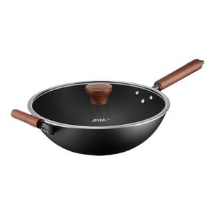 苏泊尔铁锅炒菜锅家用不粘锅炒锅有钛无涂层平底燃气电磁炉铸铁锅