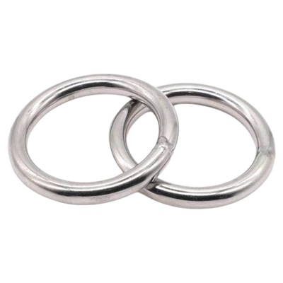 304不锈钢圆环O形环装饰环快速接环圆圈钢圈吊环实心渔网环宠物环