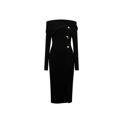 【年会战袍】枪与玫瑰针织连衣裙