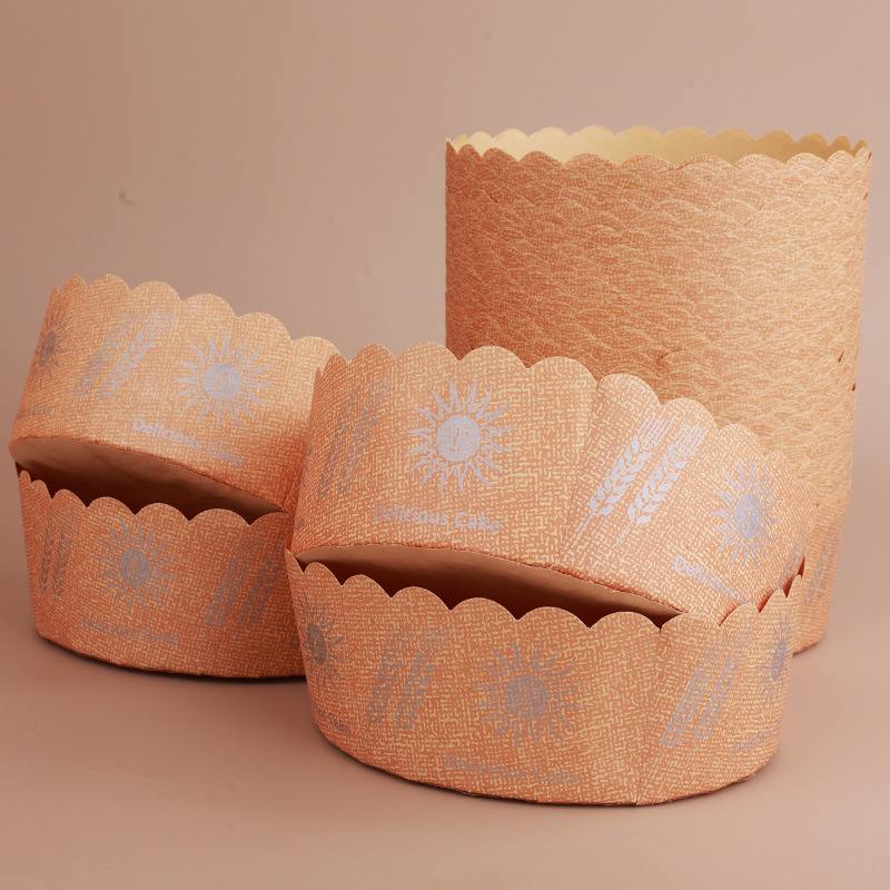 手撕面包托6寸包装蛋糕一次性风北海道蛋糕模戚烘焙纸托耐高温纸