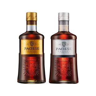 张裕正品派格尔金马银马白兰地双支组合装500ml高端洋酒烈酒调酒