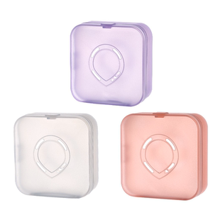 透气粉扑收纳盒气垫粉扑盒子空盒便携亚克力专用防尘装CPB化妆刷