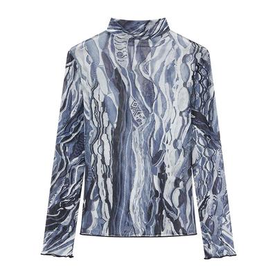 波普复古条纹网纱衣RTVG潮男女