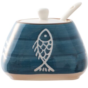 日式创意厨房用品调料罐套装陶瓷家用油盐罐子佐料盒调味盒调味罐