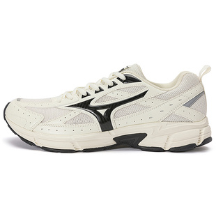 Mizuno Speed 复古网面透气轻便 低帮 休闲跑步鞋 男女同款 白黑