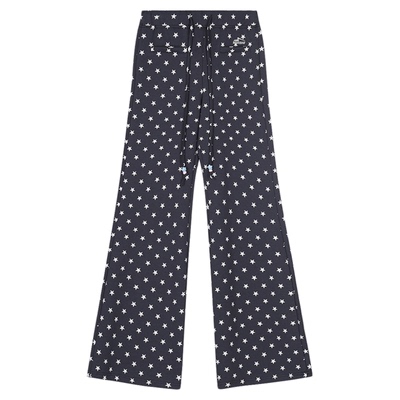 美式复古波点低腰抽绳休闲裤