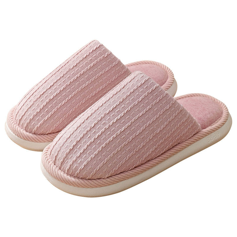 春秋棉拖鞋女室内家居防滑软底透气情侣居家用地板拖鞋男士秋冬季
