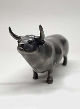 不仁斋薛继业铸铜雕塑摆件辛丑铜牛限量摆件潮玩