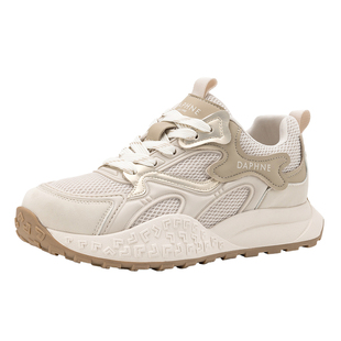 达芙妮透气老爹鞋女款2026新款春季厚底增高轻薄款夏季休闲运动鞋