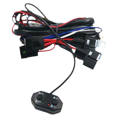 汽车LED射灯双控爆闪线组开关