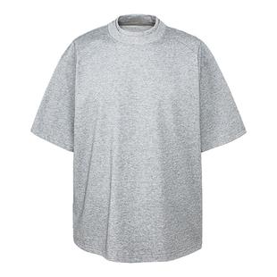 Dashufulcrum老钱风重磅330g小领口双领短袖男女夏季质感针织T恤