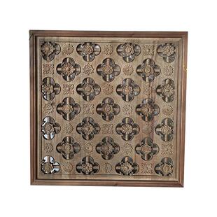 宋氏美学老式仿古做旧花窗中式实木花格装饰挂壁玄关客厅怀旧窗棂