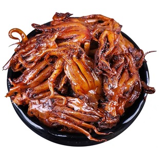 麻辣鱿鱼头即食鱿鱼须仔小包休闲零食100g500g烧烤香辣鱿鱼丝海鲜
