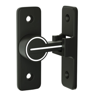 室内门锁免打孔加厚夜间荧光门扣宿舍双开推拉门防盗插销卡扣门闩