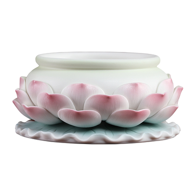 陶瓷莲花供具全套大小套装佛具