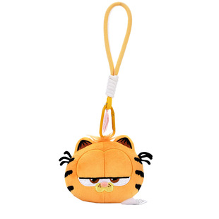 正版加菲猫毛绒挂件背包耳机包钥匙扣挂饰Garfield玩偶公仔礼物女