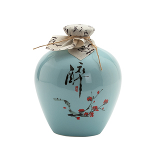 景德镇陶瓷酒瓶1斤2/3/5斤10斤空瓶密封白酒壶小酒坛存酒藏酒送礼