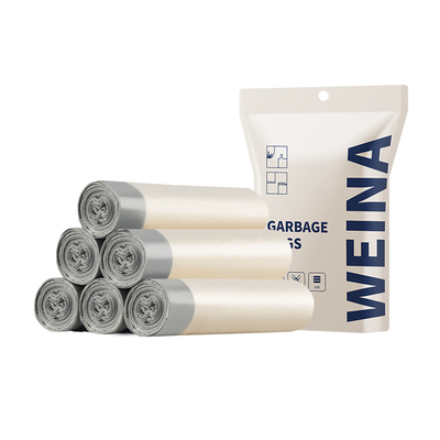 为纳抽绳式加厚超厚垃圾袋中小号