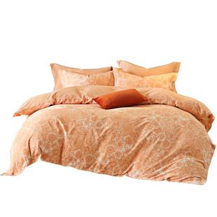 水星家纺全棉磨毛四件套纯棉套件抑菌被套床单被罩秋冬季保暖床品