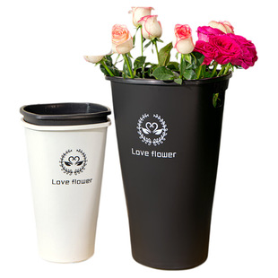 醒花桶深水家用高颜值特大号花店专用透明网红养花桶插花筒法式