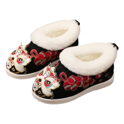 小童虎头鞋汉服鞋子冬季