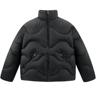 【商场同款】太平鸟男装 OAMC联名面包服潮流黑色羽绒服B2ACF4526