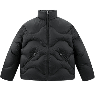 【商场同款】太平鸟男装 OAMC联名面包服潮流黑色羽绒服B2ACF4526